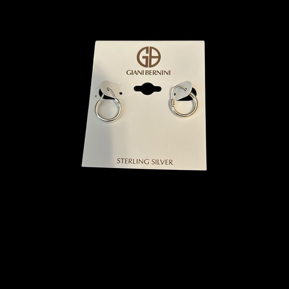 Giani Bernini Small Hoop Sterling Silver Earrings NWT